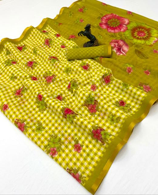 Malhar linen digital print surat mai saree market